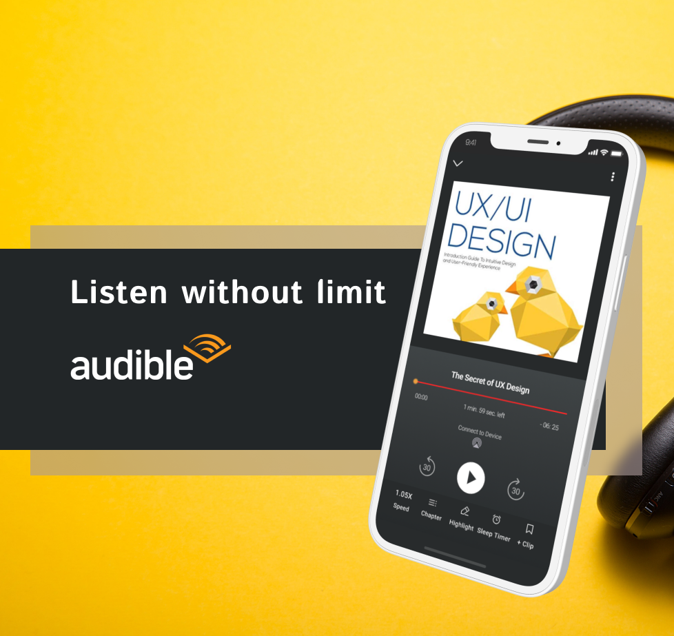 Audible — new feature to save and bookmark audiobooks